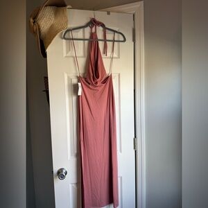Abercrombie & Fitch Dusty Pink Backless Dress